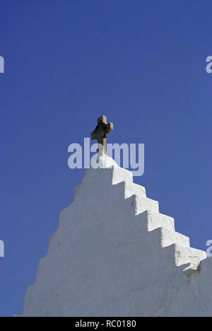 Panagia-Paraportiani Kirche in der Chora, Mykonos, Insel der Kykladen im Ägäischen Meer, Spanien, Europa | Die Kirche der Panagia (Jungfrau Maria) Pa Stockfoto