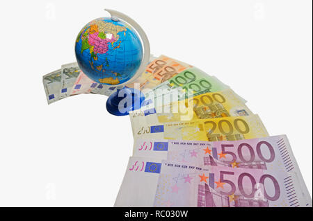 Euro-Banknoten, Geldscheine Stockfoto