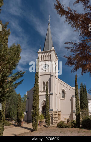 CALVINIA, SÜDAFRIKA, 30. AUGUST 2018: der Niederländischen Reformierten Kirche in Calvinia in der Northern Cape Provinz. Stockfoto