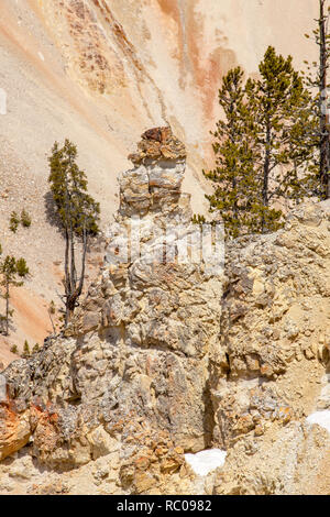 Yellowstone National Park, Wyoming, USA. Grand Canyon des Yellowstone River. Stockfoto