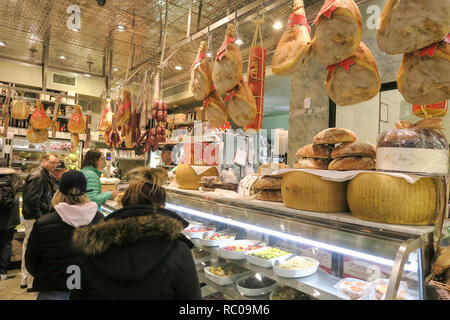 Di Palo Feinkost, Little Italy, New York City Stockfoto