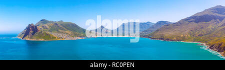 Hout Bay Panoramic Image von Chapman's Peak Drive Scenic Road in der Nähe von Kapstadt, Südafrika Stockfoto