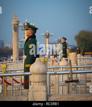 Die Verbotene Stadt ist ein Palast, der Komplex im Zentrum von Peking, China. Stockfoto