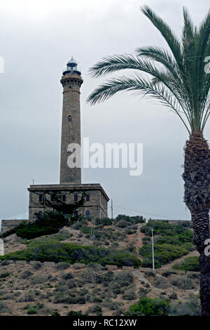 Leuchtturm am Cabo de Palos Stockfoto