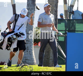 Waialae Country Club, Honolulu, USA. Januar 11, 2019 - Ian Poulter in der zweiten Runde der PGA Sony geöffnet an der Waialae Country Club in Honolulu, HI Michael Sullivan/CSM Credit: Cal Sport Media/Alamy leben Nachrichten Stockfoto