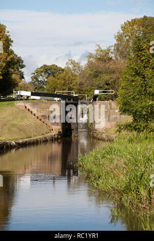 Die Montgomery Canal in der Nähe von Lower Frankton Ellesmere Shropshire England Stockfoto