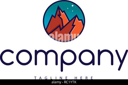 Abstract vector Image der Marslandschaft. Stock Vektor