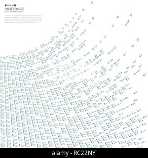 Zusammenfassung von blaues Dreieck Technologie mesh Muster Hintergrund, Vector EPS 10. Stock Vektor