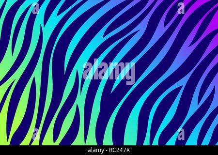 Tier Muster Vector Illustration modernen Hintergrund mit Zebramuster in hellen gradient Farben Stock Vektor