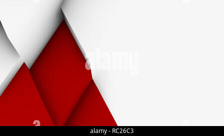 3D-Illustration, abstrakte geometrische volumetrische Hintergrund für Design und Web Stockfoto