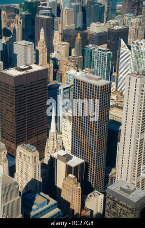 Luftaufnahme von Chicago Wolkenkratzer Stockfoto