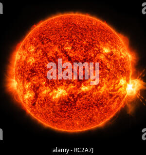 Die Schönheit des Universums: Die Sonne und ihre Fackeln-Element dieses Bild der NASA Goddard Space Flight Center/SDO bereitgestellt Stockfoto