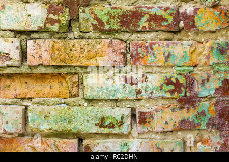 Alte farbige Wand Stockfoto