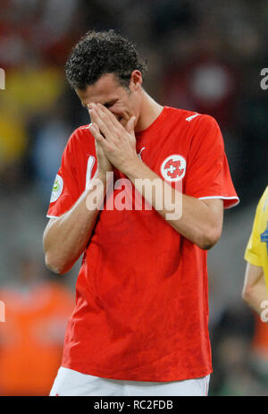 FIFA WM-Stadion Köln, 26.6.2006, FIFA WM 2006, runde 16, Schweiz vs Ukraine 0,3 a.p. - - - Marco STRELLER (SUI) frustriert Stockfoto