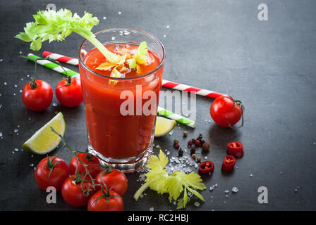 Bloody Mary Coktail. Stockfoto