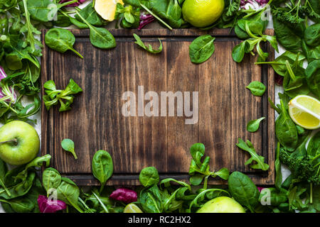 Green food Hintergrund. Stockfoto