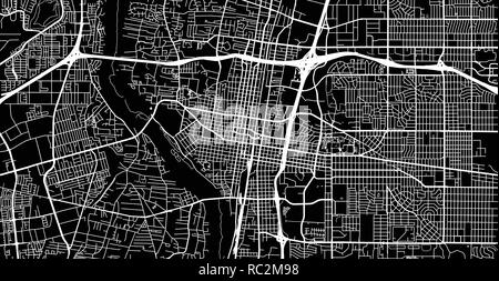 Urban vektor Stadtplan von Albuquerque, New Mexico, Vereinigte Staaten von Amerika Stock Vektor