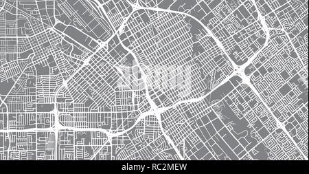 Urban vektor Stadtplan von SanJose, Kalifornien, Vereinigte Staaten von Amerika Stock Vektor
