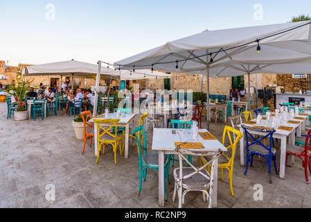 Marzamemi, typisches Fischerdorf an der südöstlichen Küste von Sardinien, in der Provinz von Syrakus. Stockfoto