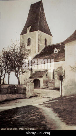 'Die alte Heimat' - Döllersheim, Waldviertel. Die Ausbildung Bereich Allentsteig unter Adolf Hitler erbaut wurde. 1938-1940 Alle 40 Dörfer wurden umgesiedelt. Stockfoto