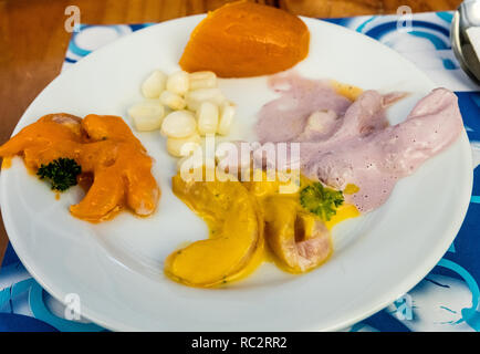 Ceviche, typische peruanische Küche auf der Grundlage von Fisch mariniert mit Zitrone Stockfoto