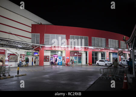 Chiangmai, Thailand - 13. Januar 2019: Makro SB-Warenhaus Chiang Mai. Lage auf der Straße Chiang Mai Lampang Straße ca. 3 km vom Stadtzentrum. Stockfoto