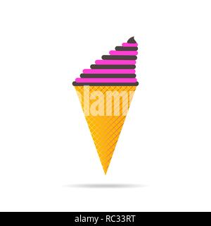 Eis. Vector Illustration. Eis Symbol auf weißem Hintergrund Stock Vektor
