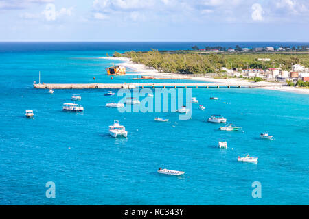 Grand Turk, Turks und Caicos Inseln besuchen auf P&O Arcadia während der Weihnachts- und Neujahrskreuzfahrt. Stockfoto