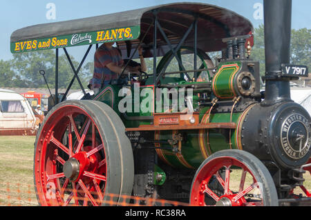 Vintage Zugmaschine in Preston Steam Rally, Kent, England Stockfoto