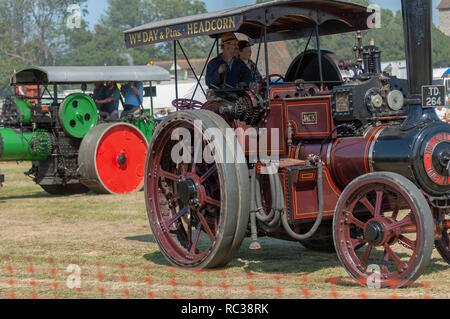 Vintage Zugmaschine in Preston Steam Rally, Kent, England Stockfoto