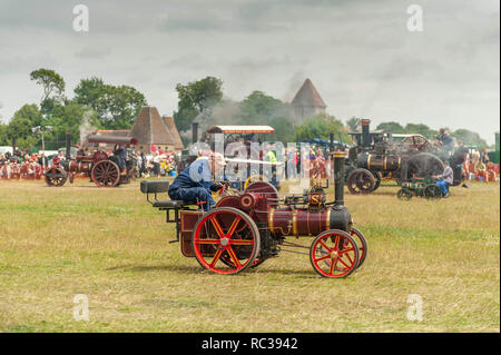 Miniatur Zugmaschine in Preston Steam Rally Stockfoto