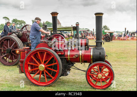 Vintage Zugmaschinen in Preston Steam Rally, Kent, England Stockfoto