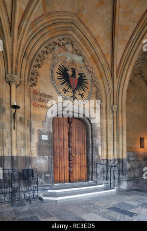 Maastricht, Niederlande - 8 September, 2013: Eingang zur Kapelle des Hl. Servatius in die Basilika von Sankt Servatius. Die Kirche gilt als Stockfoto