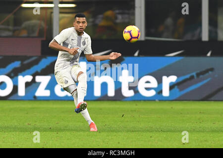 Foto Claudio Grassi/LaPresse 13 Maggio 2005 2019 Milano, Italia sport calcio Inter vs Benevento - Coppa Italia 2018/2019 Ottavi di Finale - Stadio Giuseppe Meazza. Nella Foto: Berger (Nr. 29 Inter) Foto Claudio Grassi/LaPresse Januar 13, 2019 Mailand, Italien Sport Fussball FC Internazionale Mailand vs Benevento Calcio - Italienische Fußball-Cup Coppa Italia 2018/2019 Runde 16 - Giuseppe Meazza Stadion. In der Pic: Berger (Nr. 29 Inter) Stockfoto