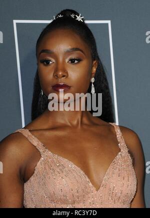 Santa Monica, CA. 13 Jan, 2019. Kiki Layne bei der Ankunft für 24. jährlichen Critics' Choice Awards - Teil 2, Barker Hangar, Santa Monica, CA 13. Januar 2019. Credit: Elizabeth Goodenough/Everett Collection/Alamy leben Nachrichten Stockfoto