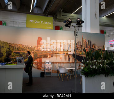 Impressionen der größten internationalen Fachmesse für Wohn- und Objekttextilien und den globalen Maßstab für Qualität Design in ffm Deutschland Stockfoto