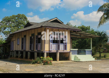 Die traditionellen malaiischen Kampung Stil Haus in Iskandar, Johor, Malaysia Stockfoto