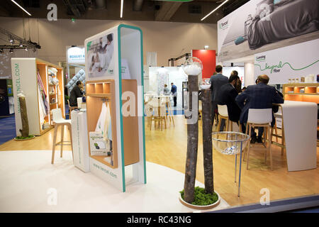 Impressionen der größten internationalen Fachmesse für Wohn- und Objekttextilien und den globalen Maßstab für Qualität Design in ffm Deutschland Stockfoto