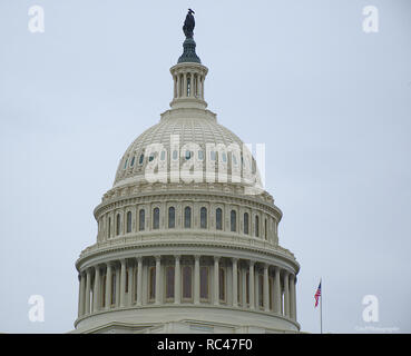 Nahaufnahme der Kuppel auf US Capitol Gebäude Stockfoto