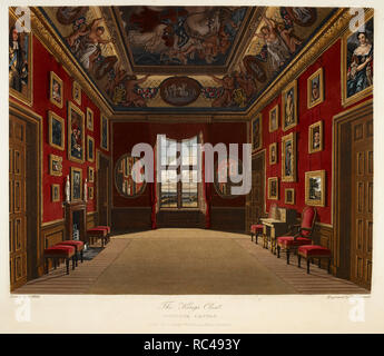 Des Königs Schrank. Schloss Windsor, Farbe Abbildung/Platte. Autor William Henry Pyne, Illustriert von W.J Bennett. Museum: British Library. Stockfoto