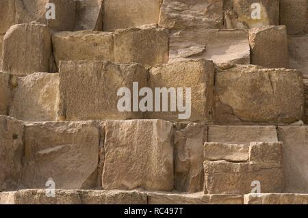 Ägypten. Henutsen Pyramide in Gizeh. Kalkstein-Steinen. Vierte Dynastie Königin. 26. Jahrhundert v. Chr. altes Königreich. Stockfoto