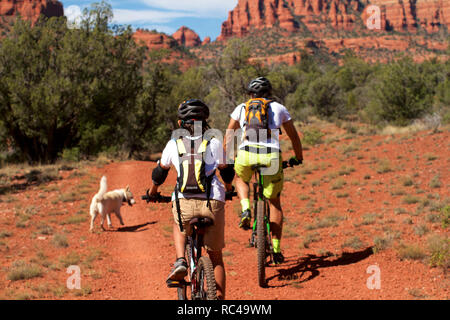 Sedona Mountainbike Stockfoto