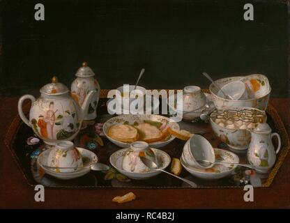 Kaffee gesetzt. Museum: J. Paul Getty Museum, Los Angeles. Autor: LIOTARD, JEAN-ETIENNE. Stockfoto