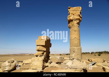 In Afrika Sudan soleb die antiken Tempel der schwarzen Pharaonen in der Mitte der Wüste Stockfoto