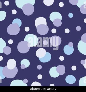 Abstrakte pastelle Farbkreise Hand gezeichnet violetten Hintergrund. Vector Illustration Stock Vektor