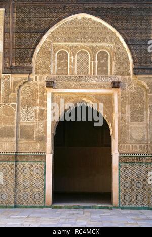 Medrese Bou Inania (S. XIV). Fes. Marruecos. Magreb. Afrika. Stockfoto