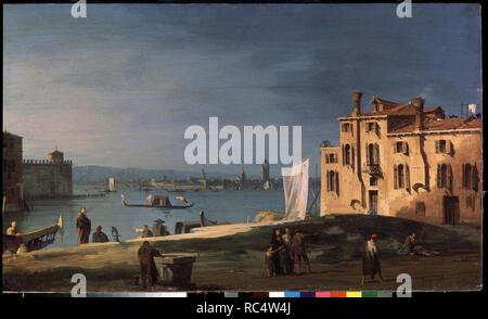 Anzeigen von Murano von der Insel San Pietro di Castello. Museum: Staat A Puschkin-Museum für bildende Künste, Moskau. Autor: CANALETTO. Stockfoto