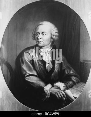 Portrait Der mathematican Leonhard Euler (1707-1783). Museum: private Sammlung. Autor: Emanuel Handmann. Stockfoto