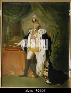 Portrait der Kaiser von Russland (1754-1801) im Kleid der Ritter der Malteserorden. Museum: Zustand Open-air Museum Palace Gatschina, St. Petersburg. Autor: Tonci, Salvatore. Stockfoto