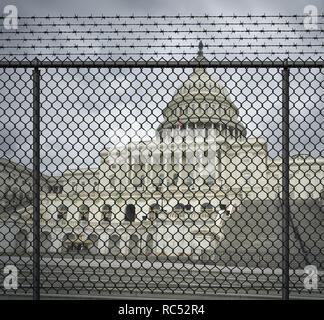 USA shutdown Krise und der Regierung der Vereinigten Staaten geschlossen und der amerikanischen Federal wegen Ausgabe Rechnung Uneinigkeit zwischen abgeschaltet. Stockfoto